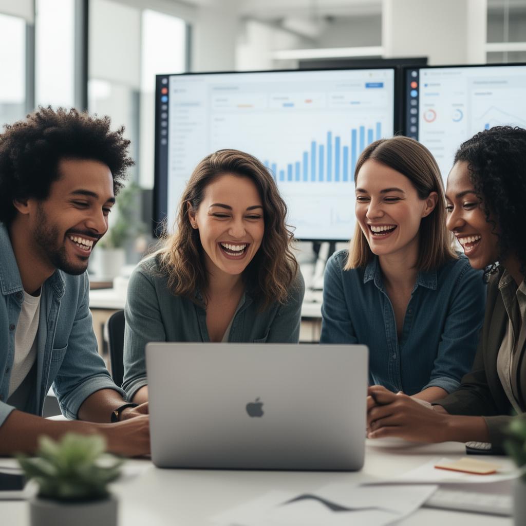 Paid social team reviewing creative