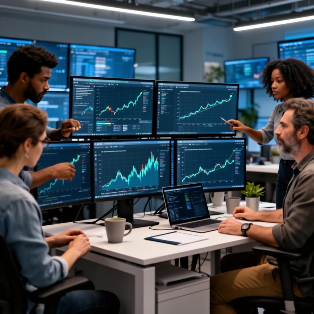SEO analysts reviewing rankings