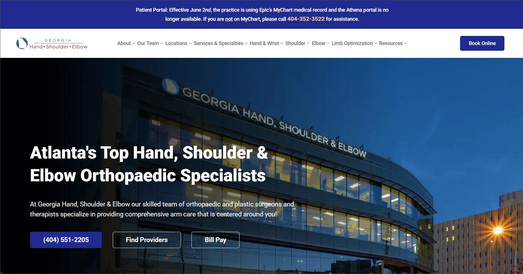 Georgia Hand, Shoulder & Elbow