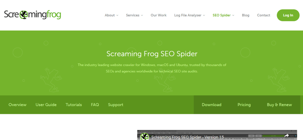 Screaming Frog Tool