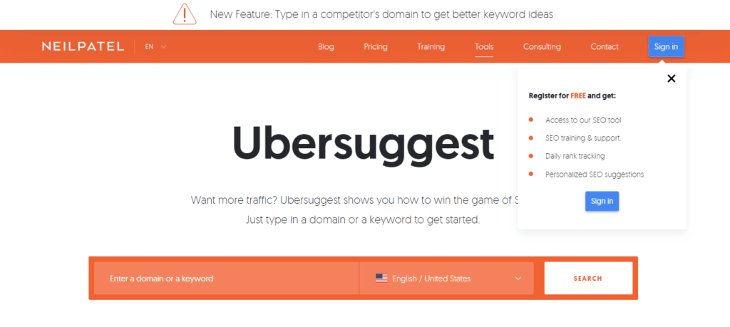 Ubersuggest