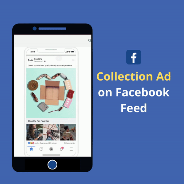 Collection Ad on Facebook Feed