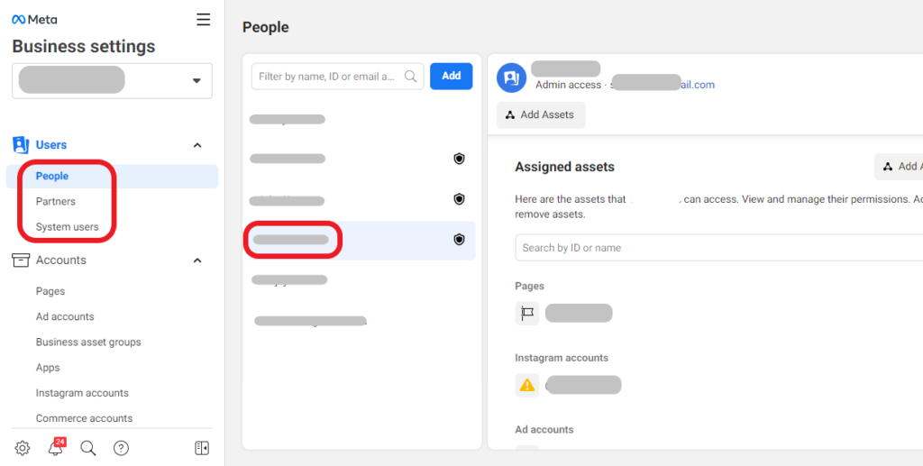 Facebook Manager-Business Settings 1