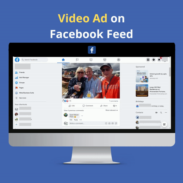 Video Ad on Facebook Feed