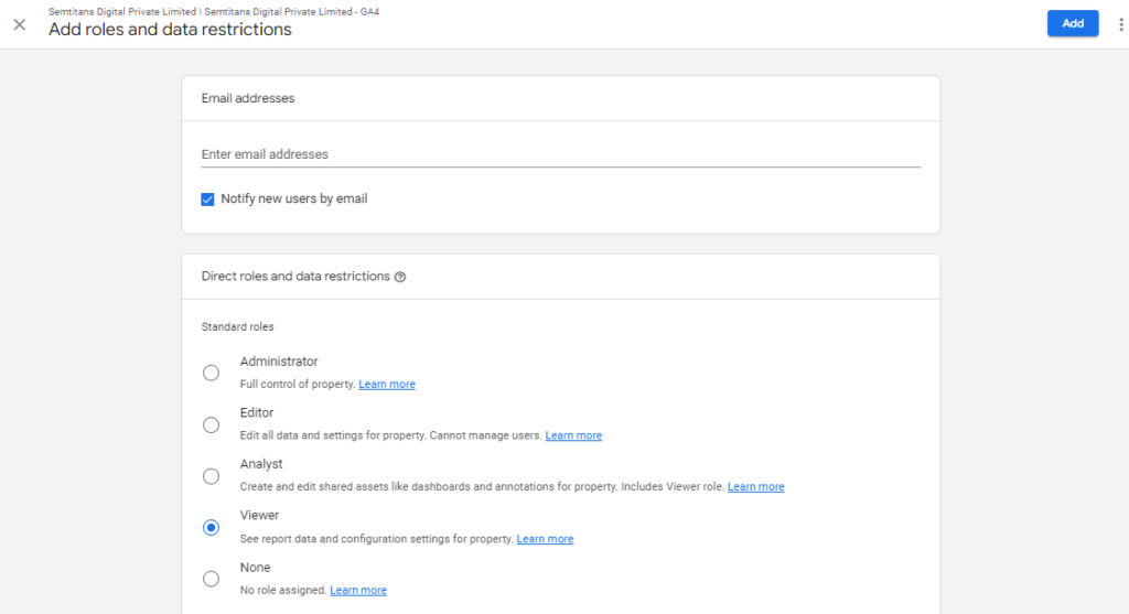 Google Analytics Notify User