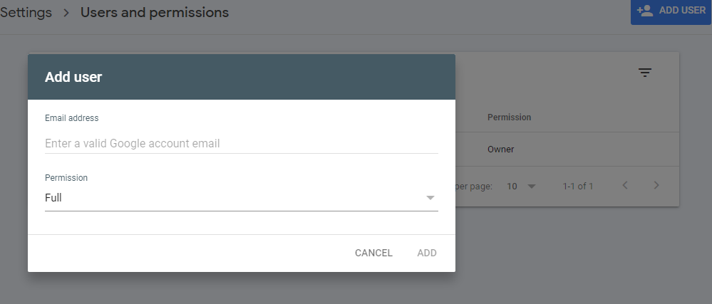 Search Console Add User 1 

