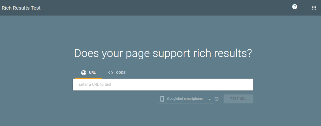 Google Rich Results Test