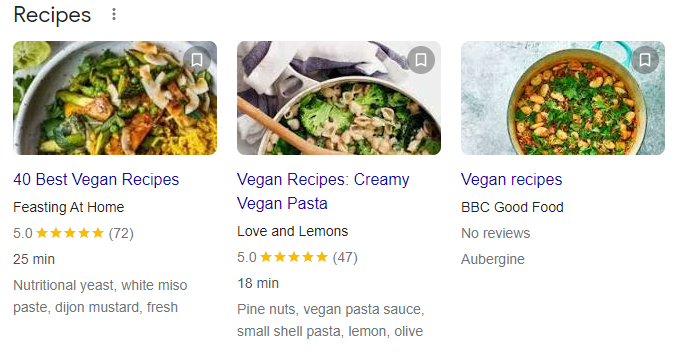 Recipes Schema